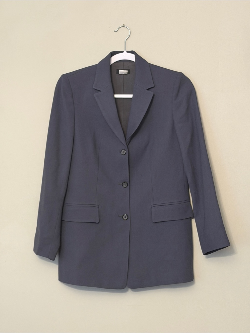 J.Crew 100% Wool Slate Gray 3-Button Single Breasted Blazer P2 Petite 2
